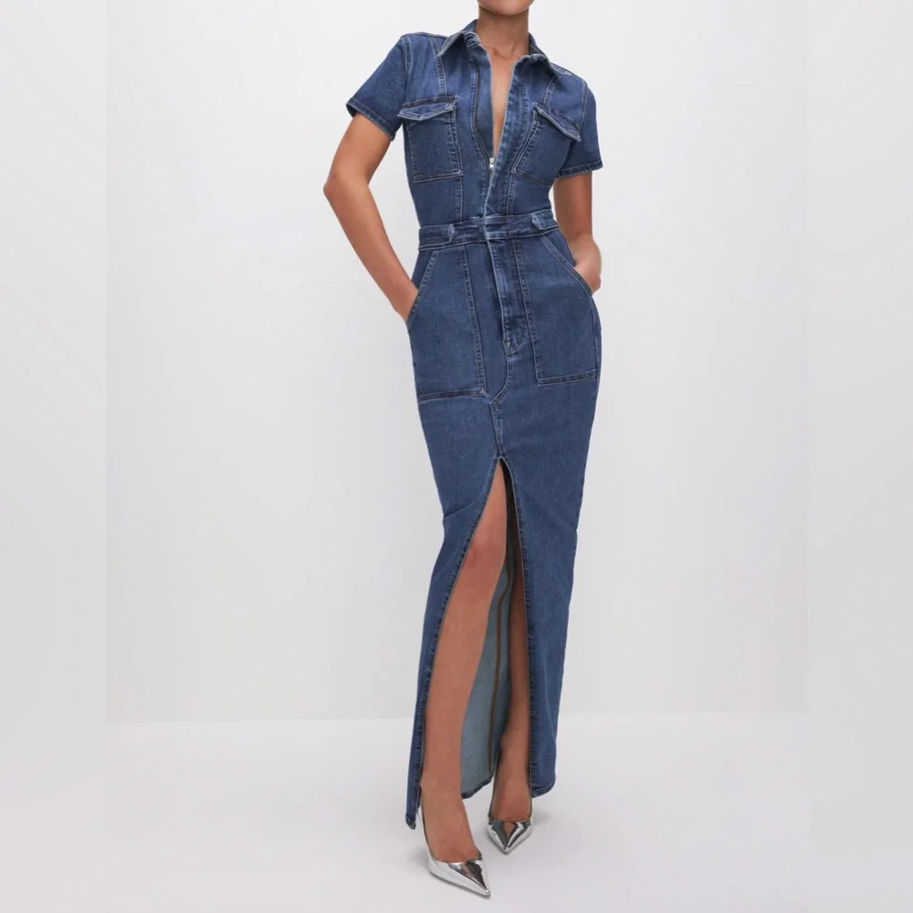 NWT Good American Fit for Success Maxi Dress - Medium - LAST ONE - Picture 1 of 10